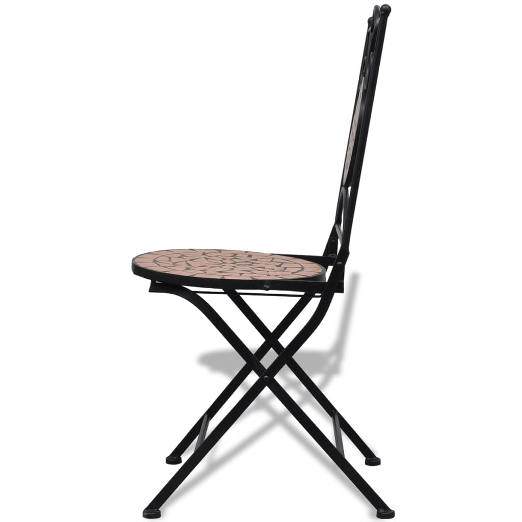 3-delige Bistroset keramische tegel terracotta is nu te koop bij PeponiXL, paradijselijk wonen!