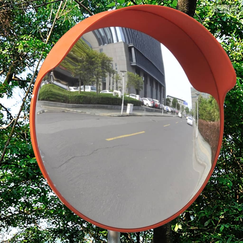 Verkeersspiegel voor buiten 45 cm PC-kunststof oranje is nu te koop bij PeponiXL, paradijselijk wonen!