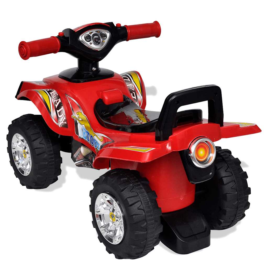 Loopquad met licht en geluid rood is nu te koop bij PeponiXL, paradijselijk wonen!