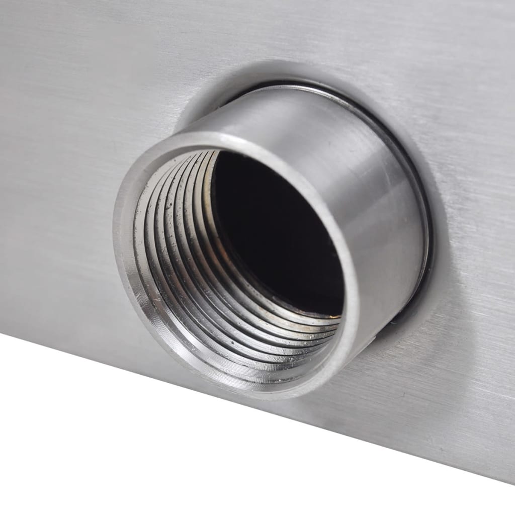 Zwembadwaterval met LED's rechthoekig 45 cm roestvrij staal is nu te koop bij PeponiXL, paradijselijk wonen!