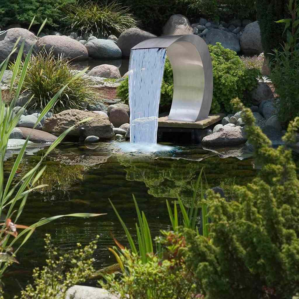 Zwembadwaterval 45x30x60 cm roestvrij staal is nu te koop bij PeponiXL, paradijselijk wonen!