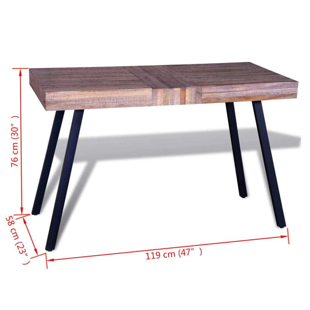 Tafel gerecycled teakhout is nu te koop bij PeponiXL, paradijselijk wonen!