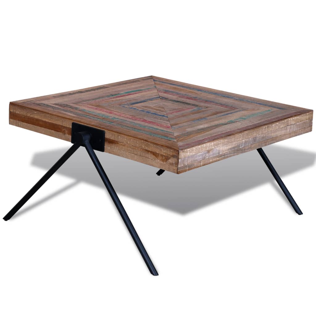 Salontafel met V-vormige poten gerecycled teakhout is nu te koop bij PeponiXL, paradijselijk wonen!