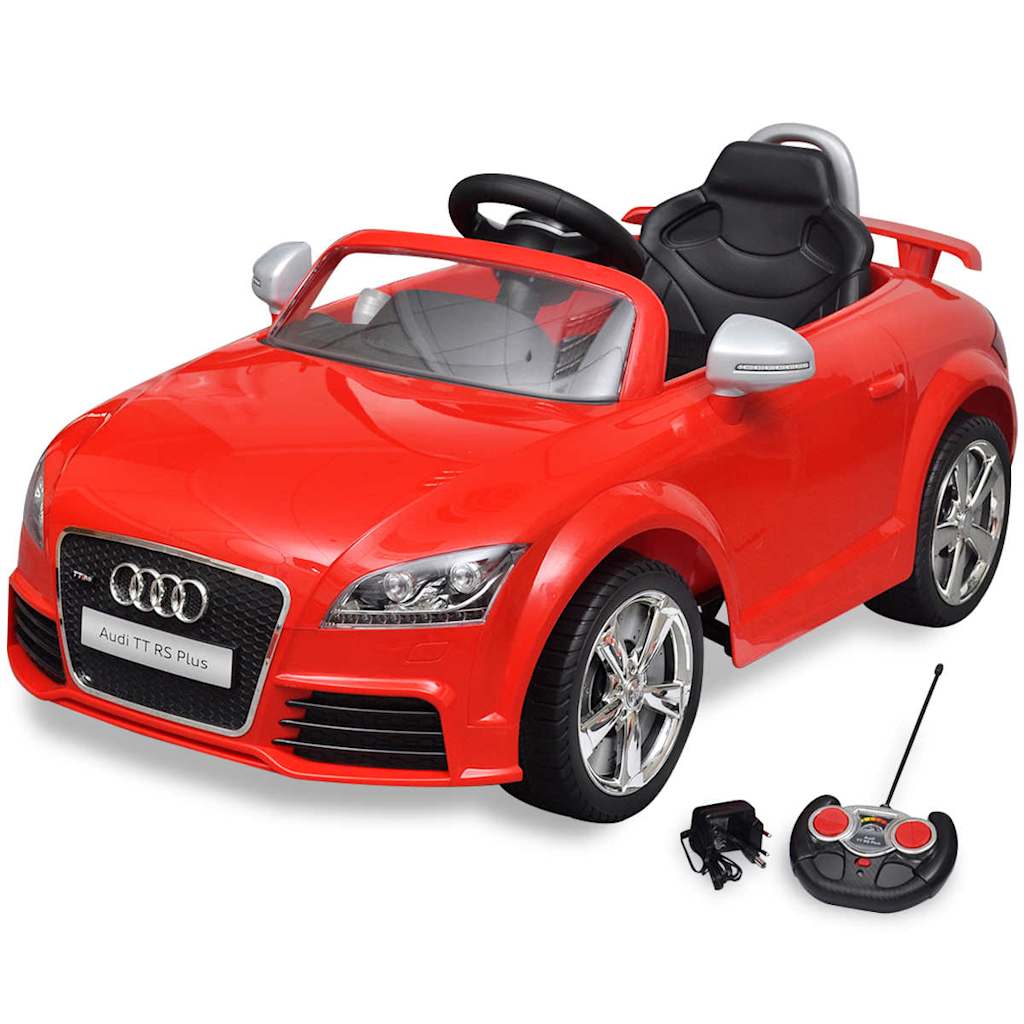 Kinderauto elektrisch met afstandsbediening Audi TT RS rood is nu te koop bij PeponiXL, paradijselijk wonen!