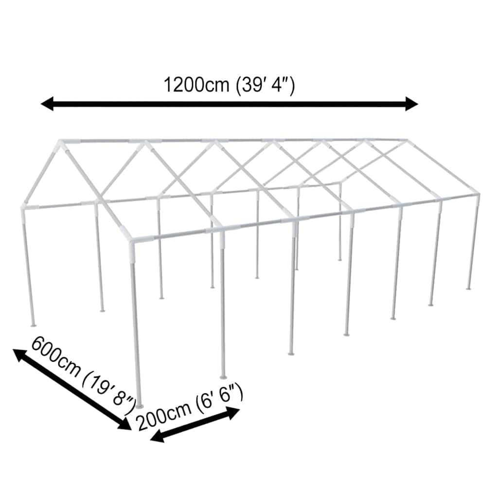 Partytent 12x6 m wit is nu te koop bij PeponiXL, paradijselijk wonen!