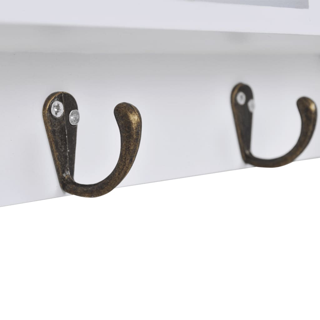 Wandkastje voor sleutels en sieraden met deurtjes en haken is nu te koop bij PeponiXL, paradijselijk wonen!