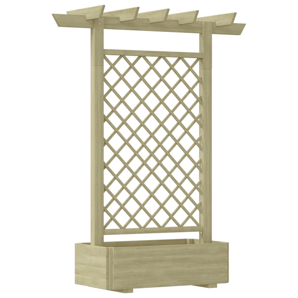 Pergola plantenbak 162x56x204 cm hout is nu te koop bij PeponiXL, paradijselijk wonen!