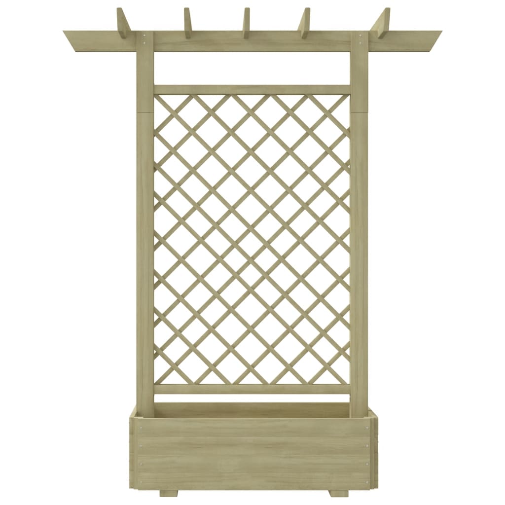 Pergola plantenbak 162x56x204 cm hout is nu te koop bij PeponiXL, paradijselijk wonen!