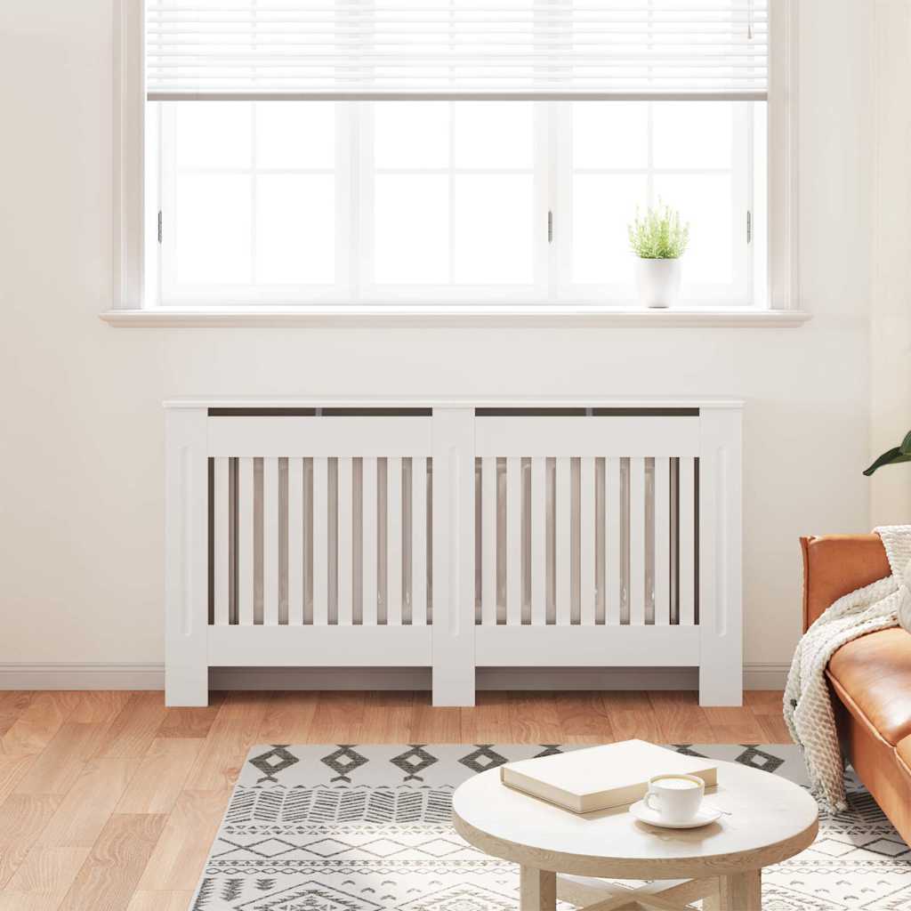 Radiatorombouw 152 cm bewerkt hout wit is nu te koop bij PeponiXL, paradijselijk wonen!