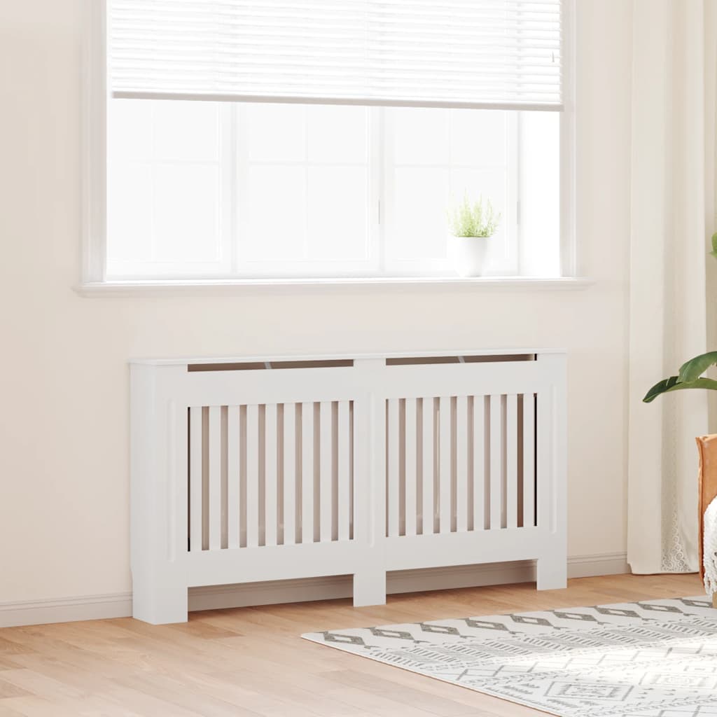 Radiatorombouw 152 cm bewerkt hout wit is nu te koop bij PeponiXL, paradijselijk wonen!