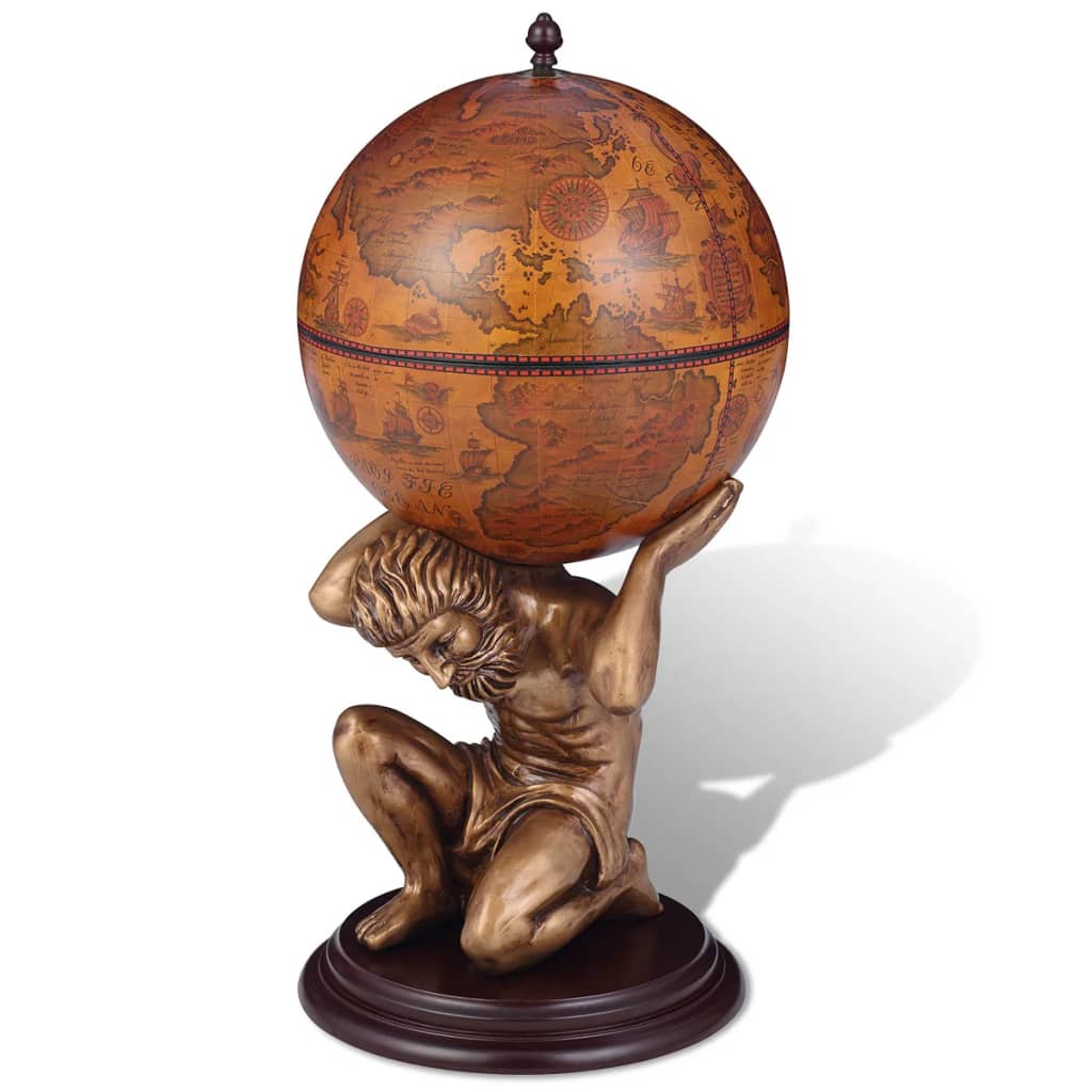 Globebar Atlas 42x42x85 cm is nu te koop bij PeponiXL, paradijselijk wonen!