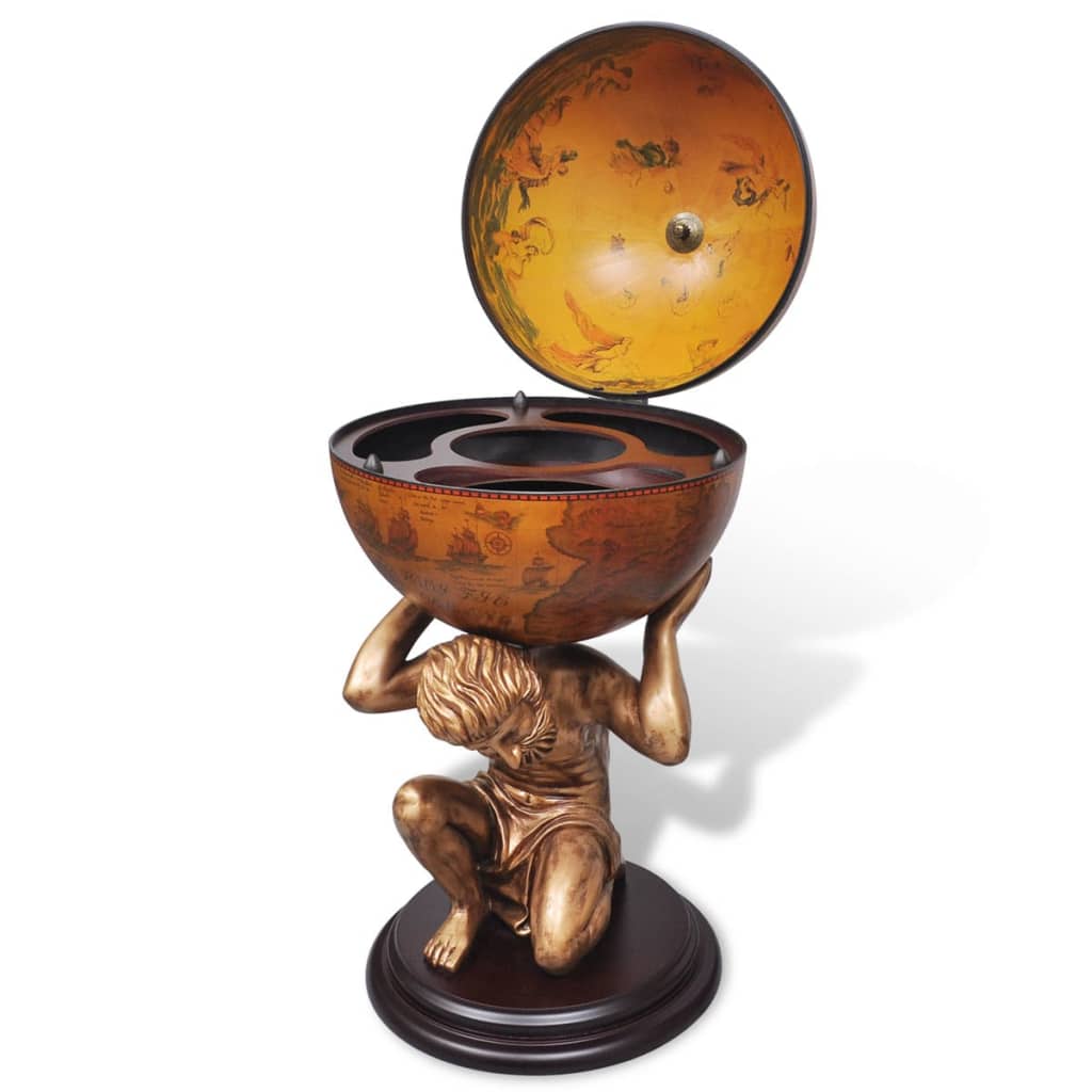 Globebar Atlas 42x42x85 cm is nu te koop bij PeponiXL, paradijselijk wonen!