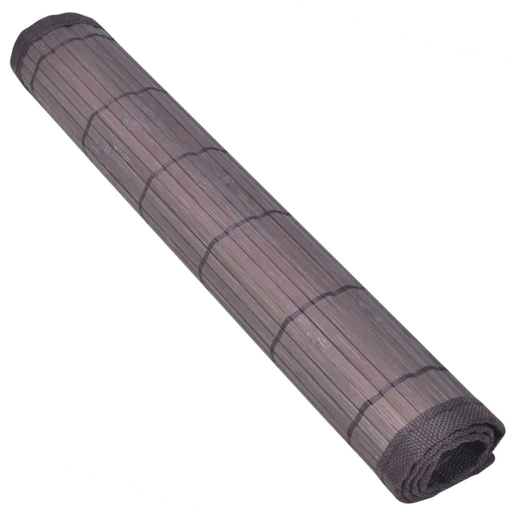 6 Placemats bamboe 30 x 45 cm donkerbruin is nu te koop bij PeponiXL, paradijselijk wonen!