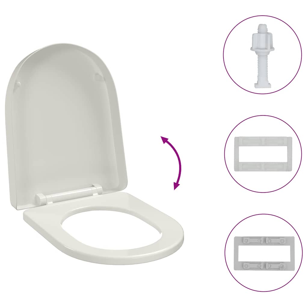 Toiletbril soft-close vierkant wit is nu te koop bij PeponiXL, paradijselijk wonen!