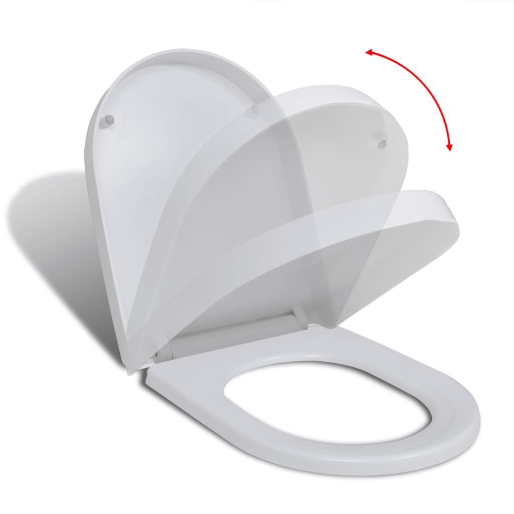 Toiletbril soft-close met quick-release ontwerp vierkant wit is nu te koop bij PeponiXL, paradijselijk wonen!