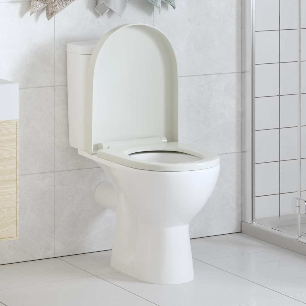 Toiletbril soft-close met quick-release ontwerp vierkant wit is nu te koop bij PeponiXL, paradijselijk wonen!