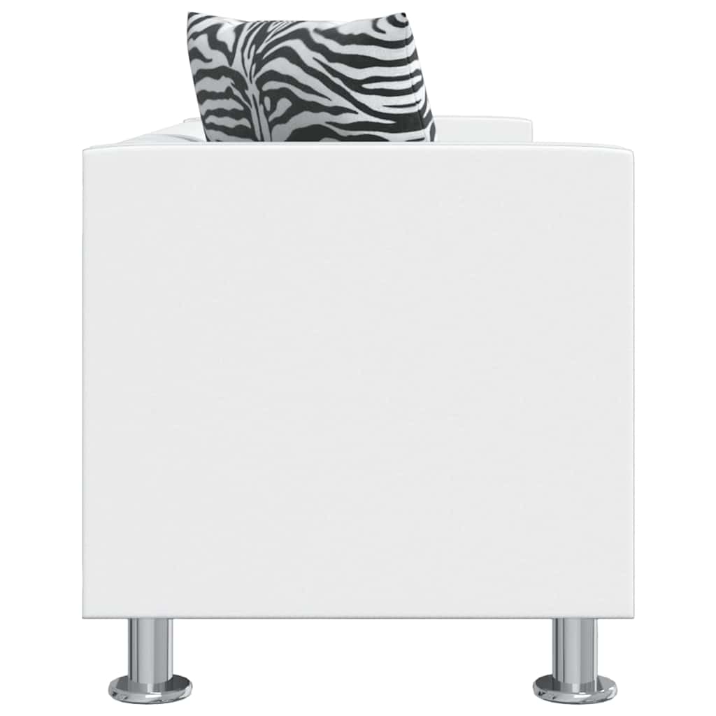 Driezitsbank kunstleer wit is nu te koop bij PeponiXL, paradijselijk wonen!