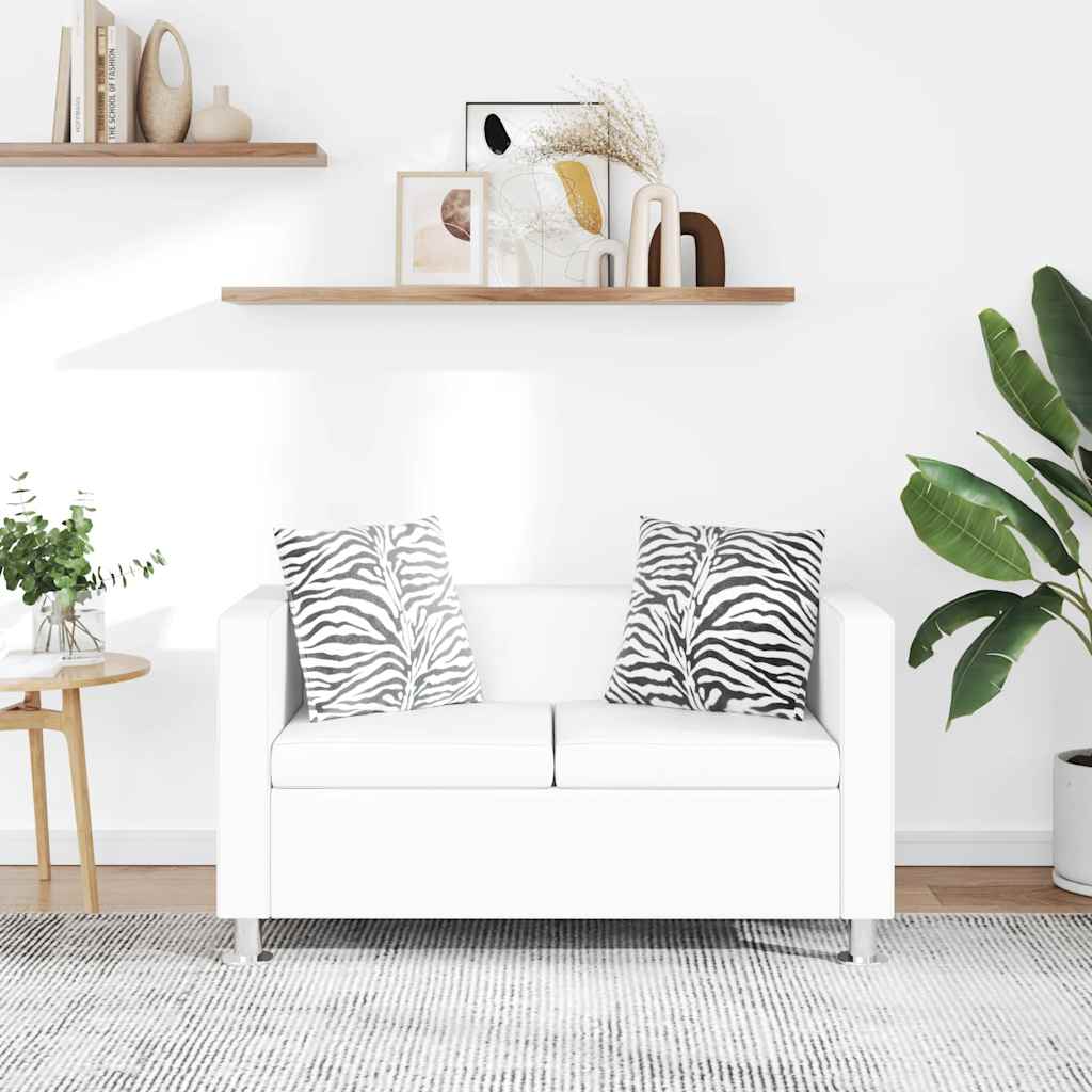 Tweezitsbank kunstleer wit is nu te koop bij PeponiXL, paradijselijk wonen!