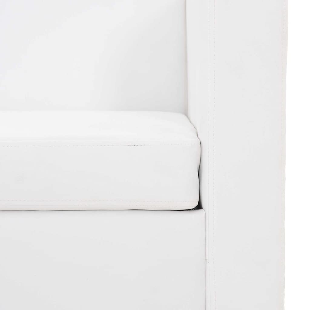 Tweezitsbank kunstleer wit is nu te koop bij PeponiXL, paradijselijk wonen!