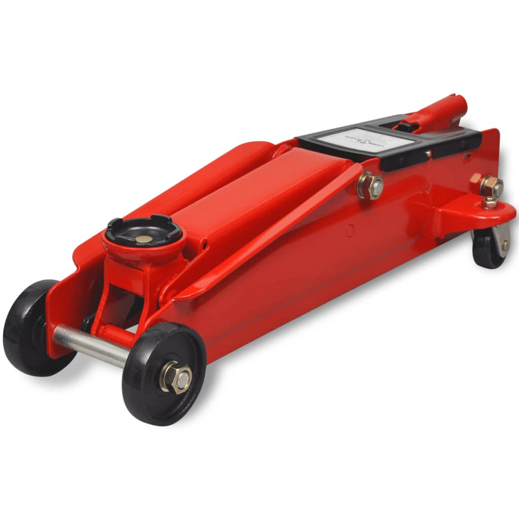 Hydraulische vloerkrik laag profiel 3 ton rood is nu te koop bij PeponiXL, paradijselijk wonen!