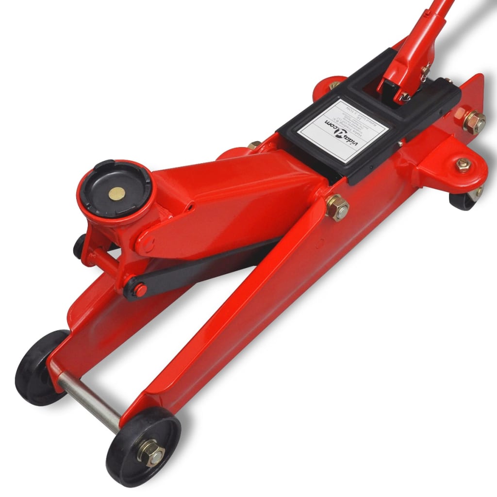 Hydraulische vloerkrik laag profiel 3 ton rood is nu te koop bij PeponiXL, paradijselijk wonen!
