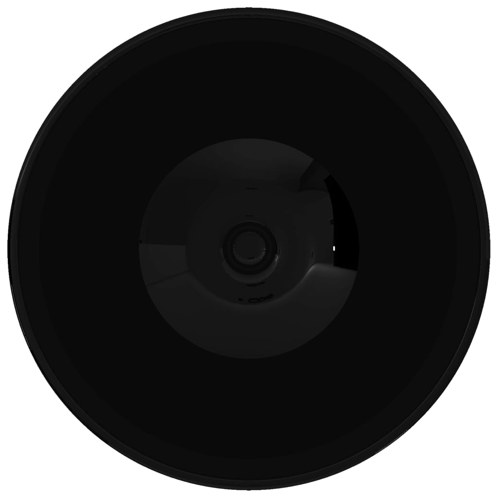 Wasbak, keramiek, rond, zwart 325 mm is nu te koop bij PeponiXL, paradijselijk wonen!