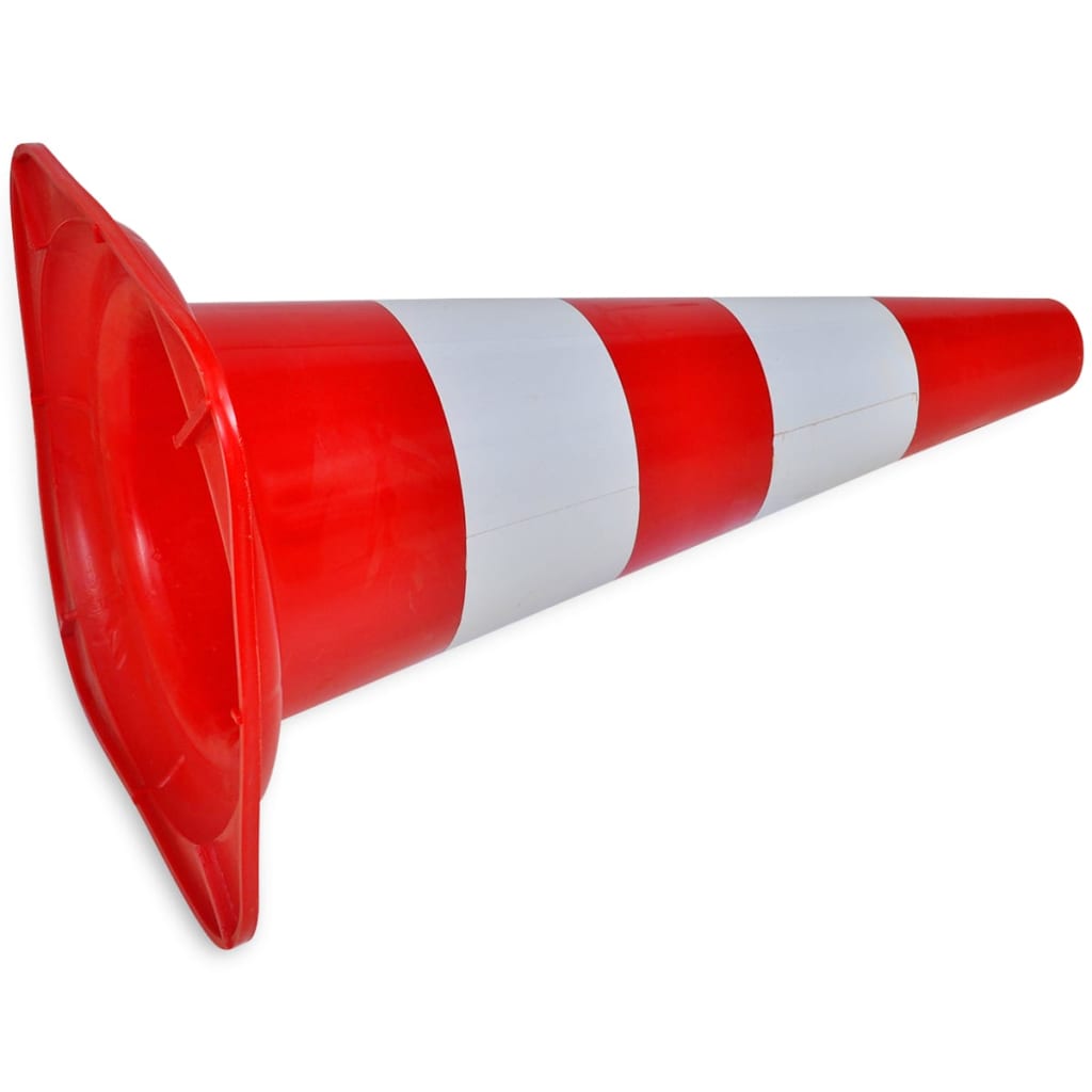 Verkeerskegel reflecterend 50 cm rood en wit 10 st is nu te koop bij PeponiXL, paradijselijk wonen!