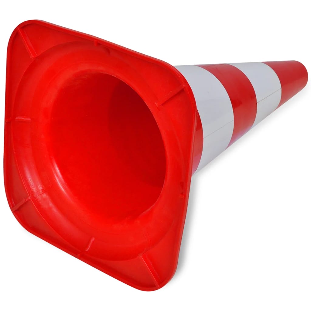 Verkeerskegel reflecterend 50 cm rood en wit 10 st is nu te koop bij PeponiXL, paradijselijk wonen!