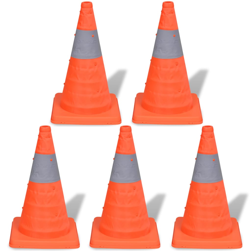 Verkeerskegel uitvouwbaar 42 cm 5 stuks is nu te koop bij PeponiXL, paradijselijk wonen!