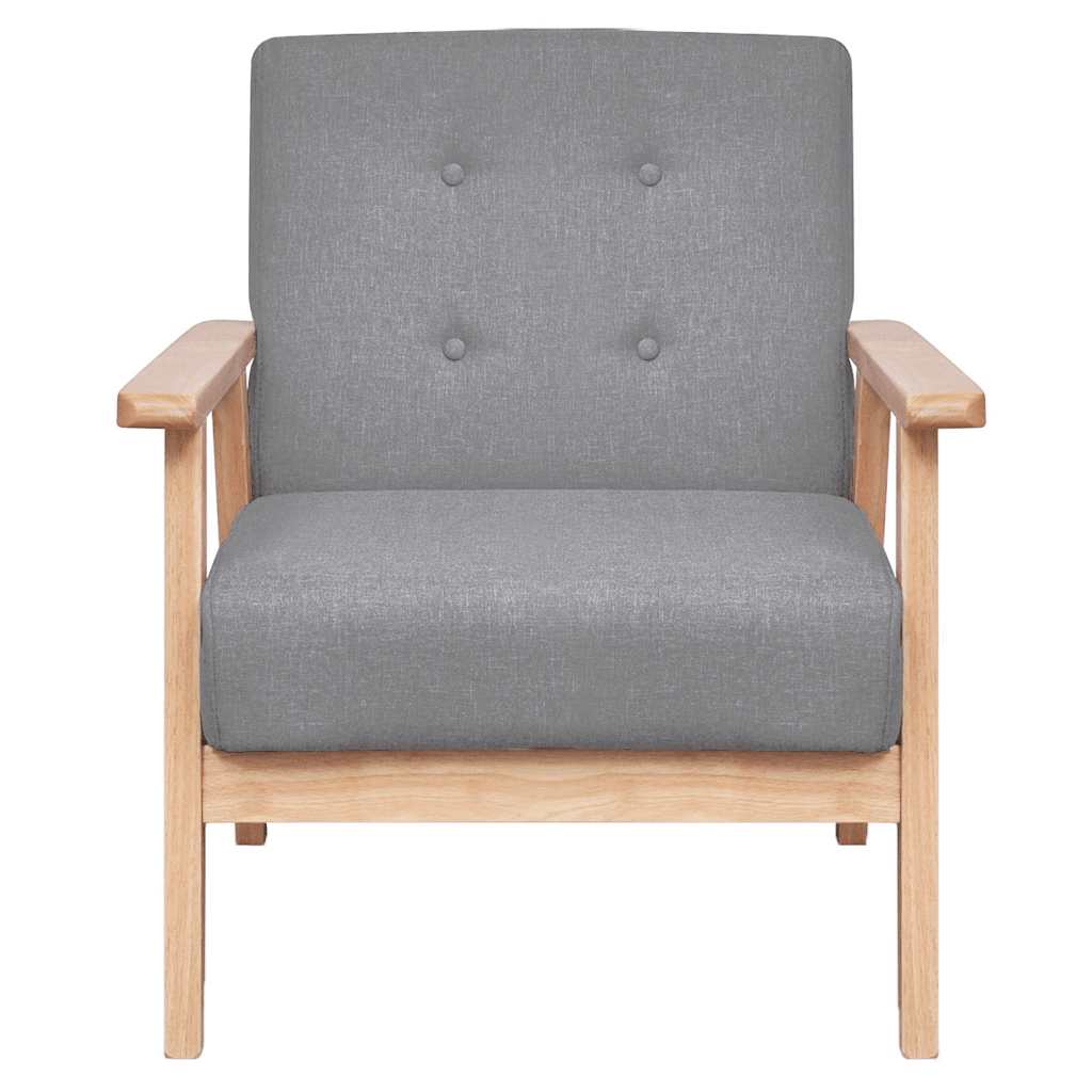 Fauteuil stof lichtgrijs is nu te koop bij PeponiXL, paradijselijk wonen!