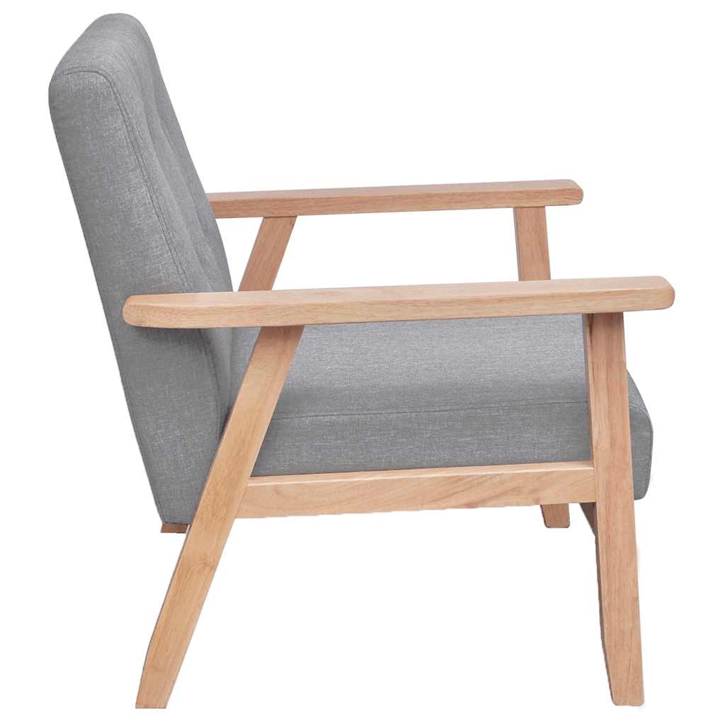 Fauteuil stof lichtgrijs is nu te koop bij PeponiXL, paradijselijk wonen!