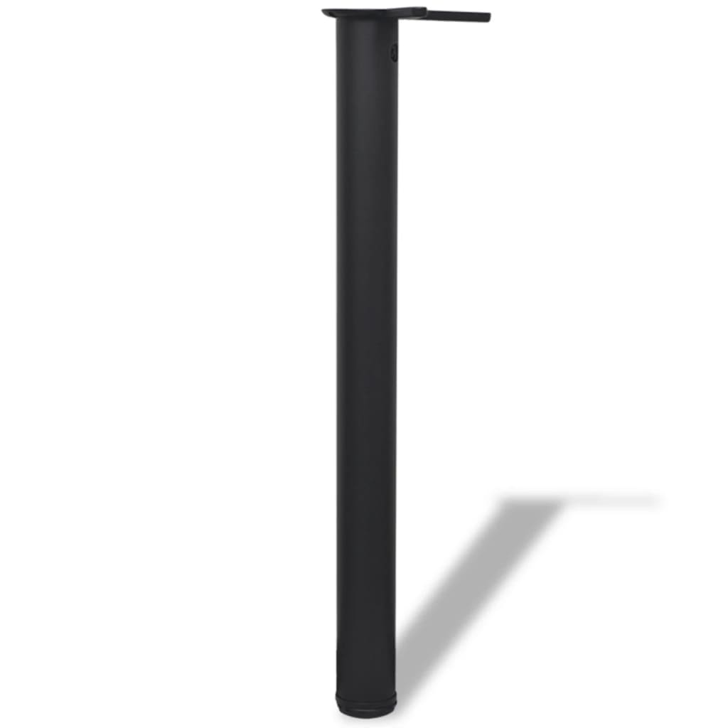 Tafelpoten in hoogte verstelbaar zwart 710 mm 4 st is nu te koop bij PeponiXL, paradijselijk wonen!