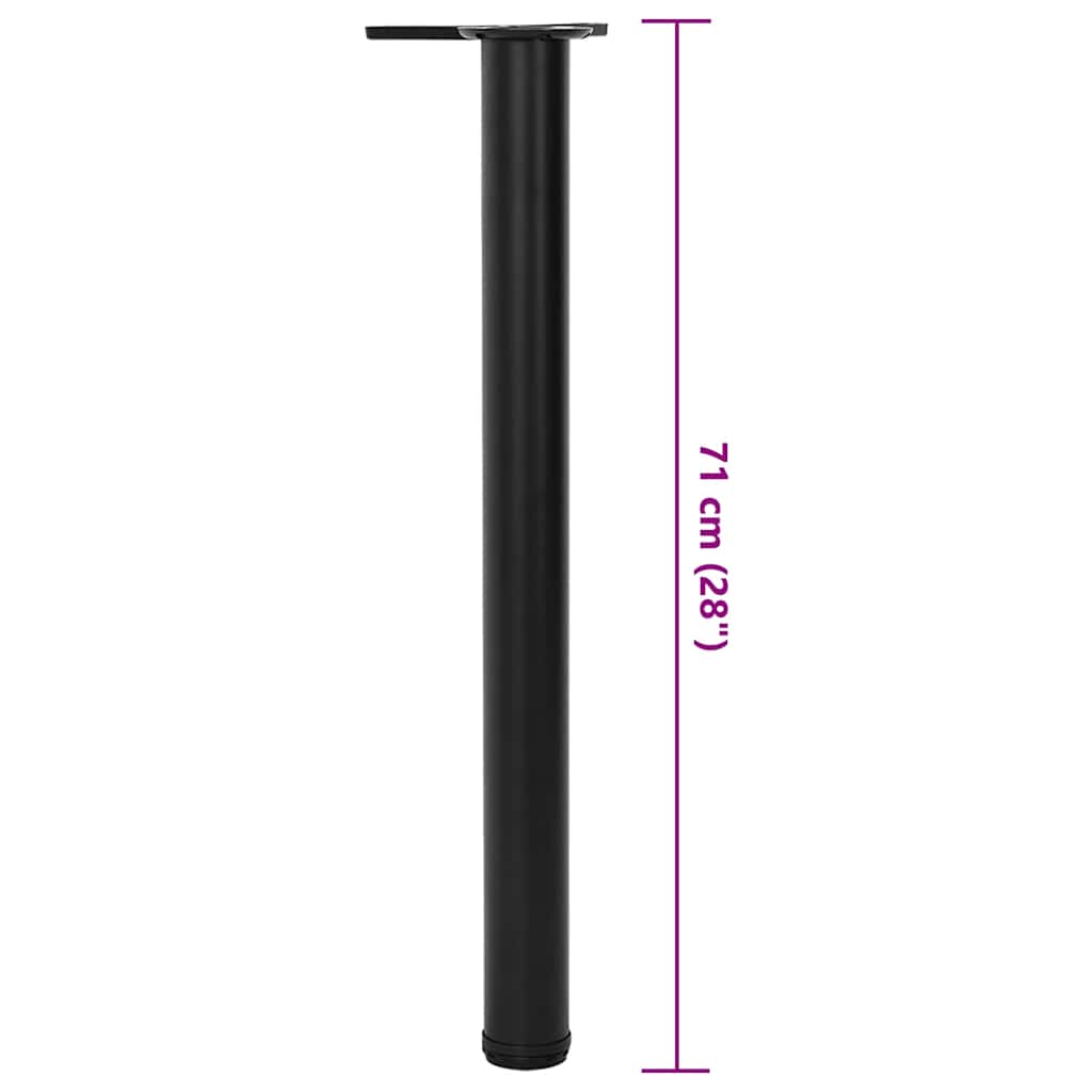 Tafelpoten in hoogte verstelbaar zwart 710 mm 4 st is nu te koop bij PeponiXL, paradijselijk wonen!