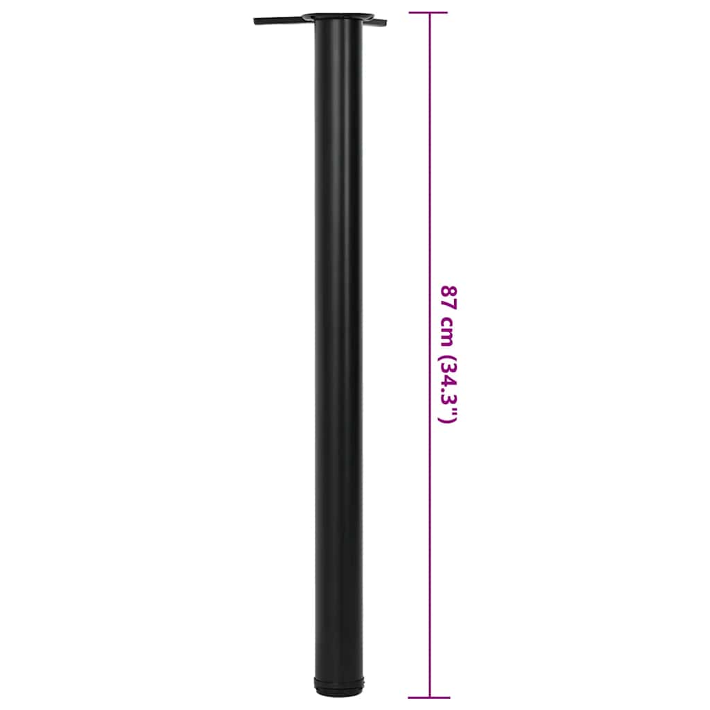 Tafelpoten in hoogte verstelbaar zwart 870 mm 4 st is nu te koop bij PeponiXL, paradijselijk wonen!