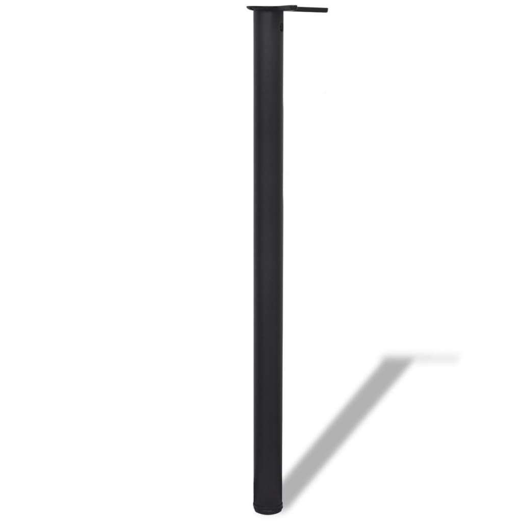 Tafelpoten in hoogte verstelbaar zwart 1100 mm 4 st is nu te koop bij PeponiXL, paradijselijk wonen!