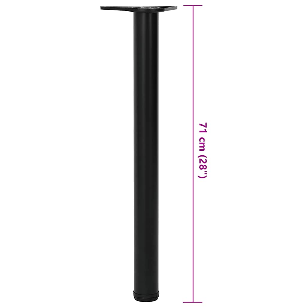 Tafelpoten in hoogte verstelbaar zwart 710 mm 4 st is nu te koop bij PeponiXL, paradijselijk wonen!