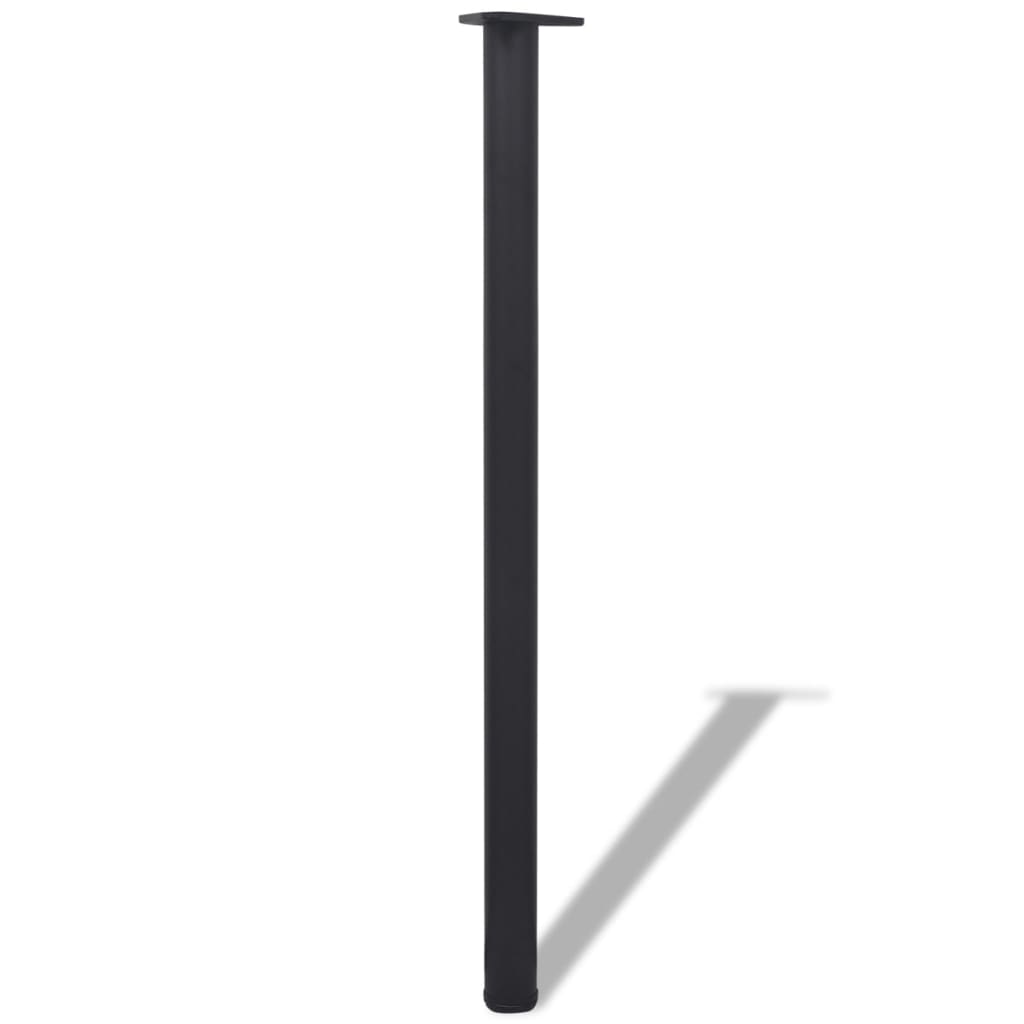 Tafelpoten in hoogte verstelbaar zwart 1100 mm 4 st is nu te koop bij PeponiXL, paradijselijk wonen!