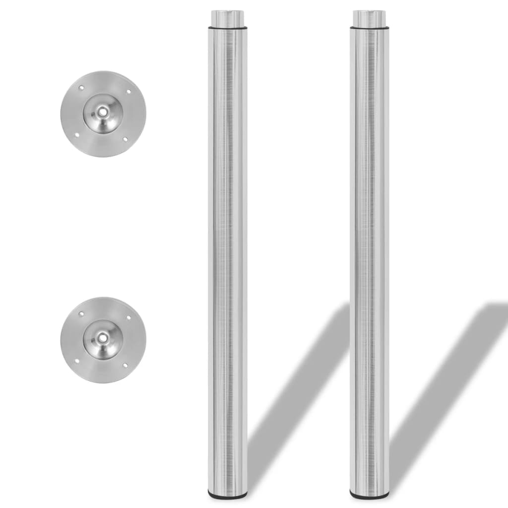 Tafelpoten telescopisch roestvrij staal 710 mm - 1100 mm 2 st is nu te koop bij PeponiXL, paradijselijk wonen!