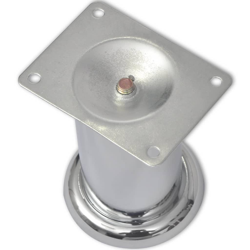 Bankpoten rond chroom 60 mm 4 st is nu te koop bij PeponiXL, paradijselijk wonen!