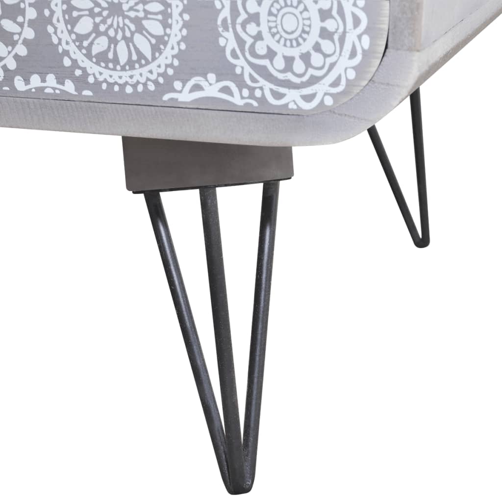 Bijzetkastje met 3 lades grijs is nu te koop bij PeponiXL, paradijselijk wonen!