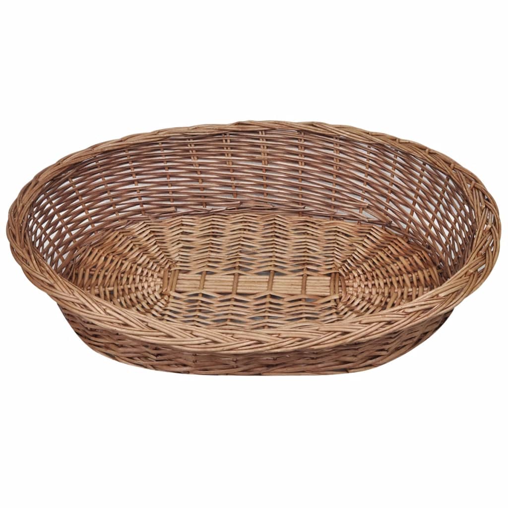 Hondenmand/huisdierenbed 90 cm natuurlijk wilgen is nu te koop bij PeponiXL, paradijselijk wonen!