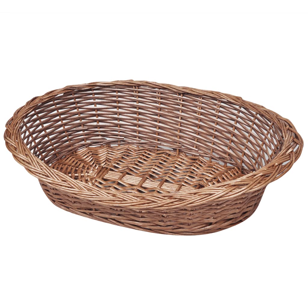 Hondenmand/huisdierenbed 50 cm natuurlijk wilgen is nu te koop bij PeponiXL, paradijselijk wonen!