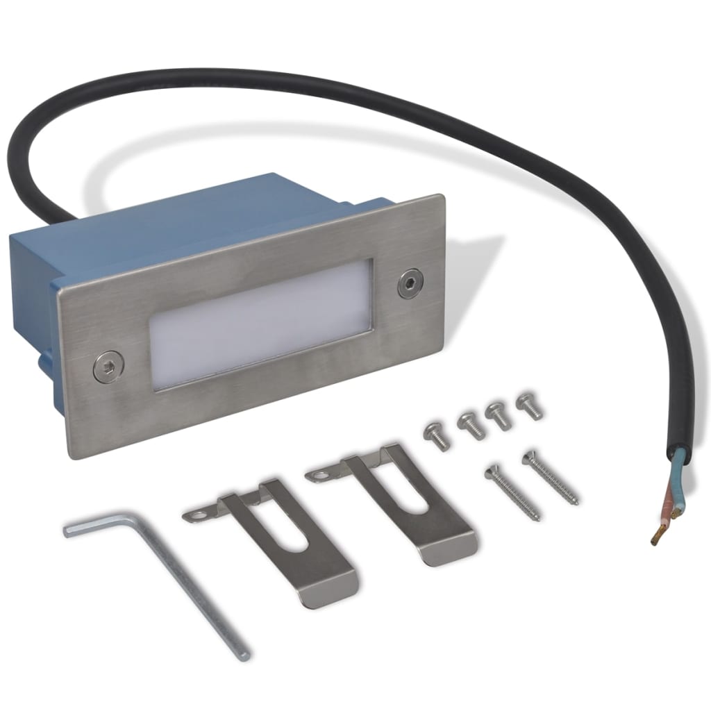 Trapinbouwspot 2 st LED 44x111x56 mm is nu te koop bij PeponiXL, paradijselijk wonen!