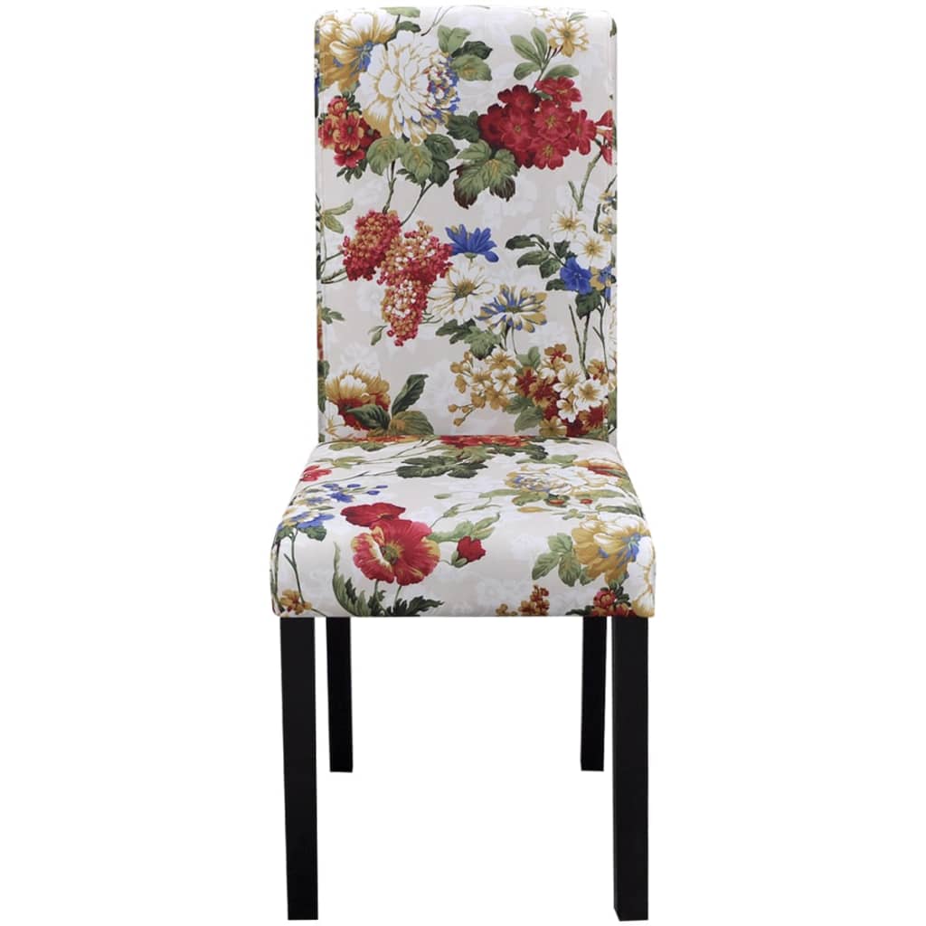 Eetkamerstoelen 4 st stof meerkleurig is nu te koop bij PeponiXL, paradijselijk wonen!