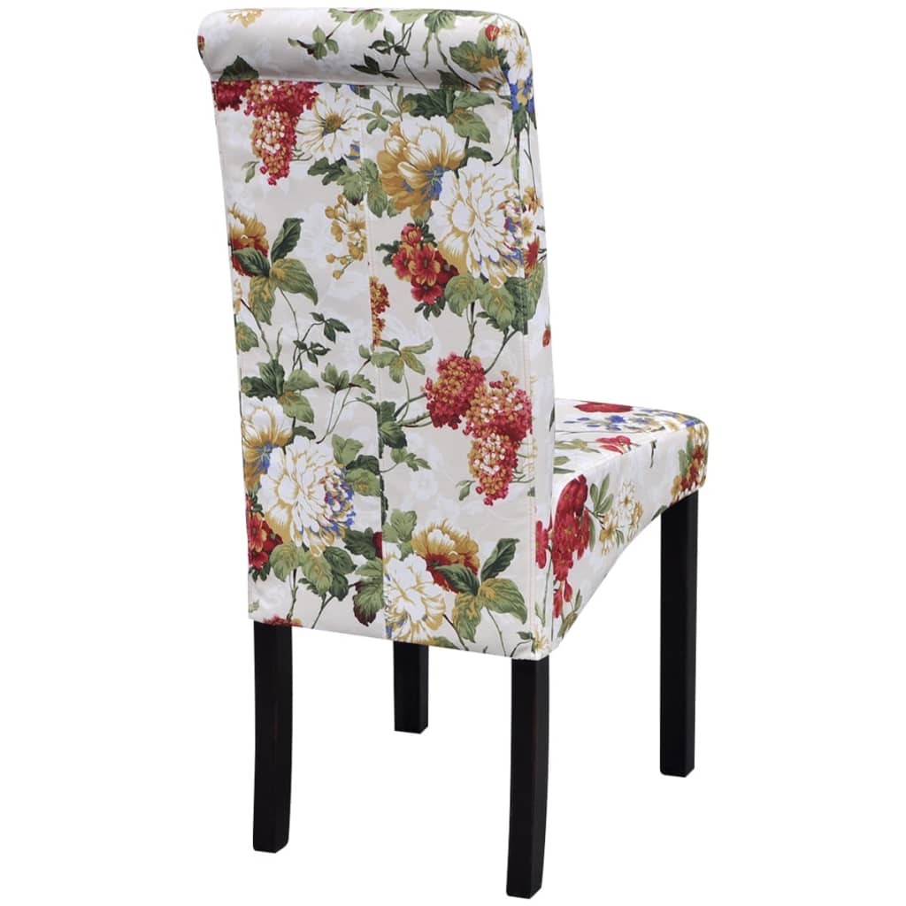 Eetkamerstoelen 4 st stof meerkleurig is nu te koop bij PeponiXL, paradijselijk wonen!