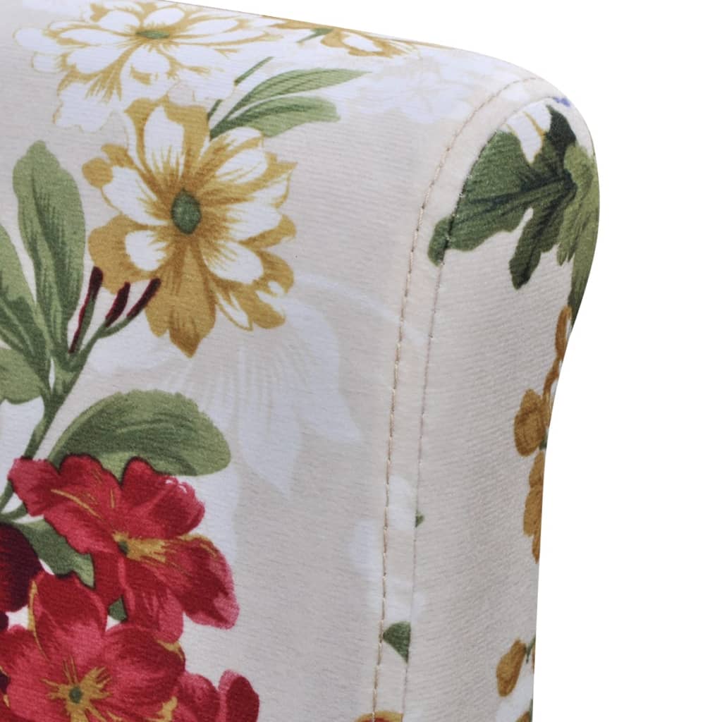 Eetkamerstoelen 4 st stof meerkleurig is nu te koop bij PeponiXL, paradijselijk wonen!