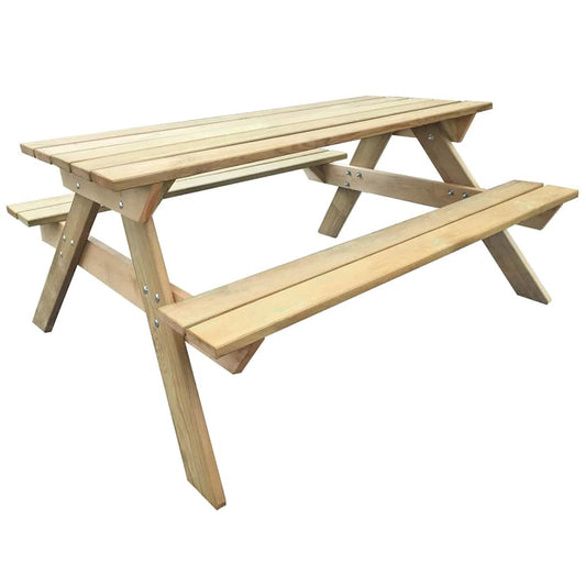 Picknicktafel 150x135x71,5 cm hout is nu te koop bij PeponiXL, paradijselijk wonen!
