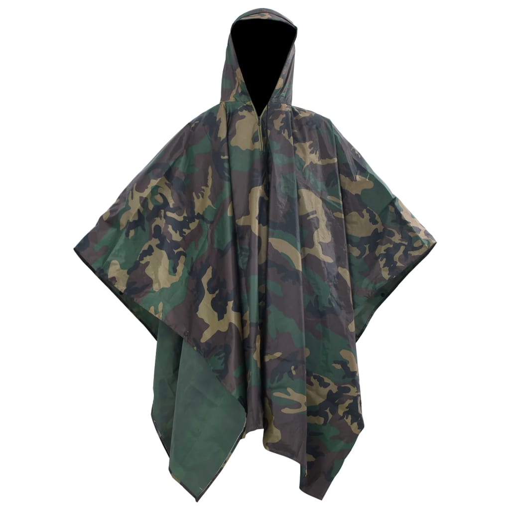 Regenponcho voor kamperen/wandelen leger waterdicht camouflage is nu te koop bij PeponiXL, paradijselijk wonen!