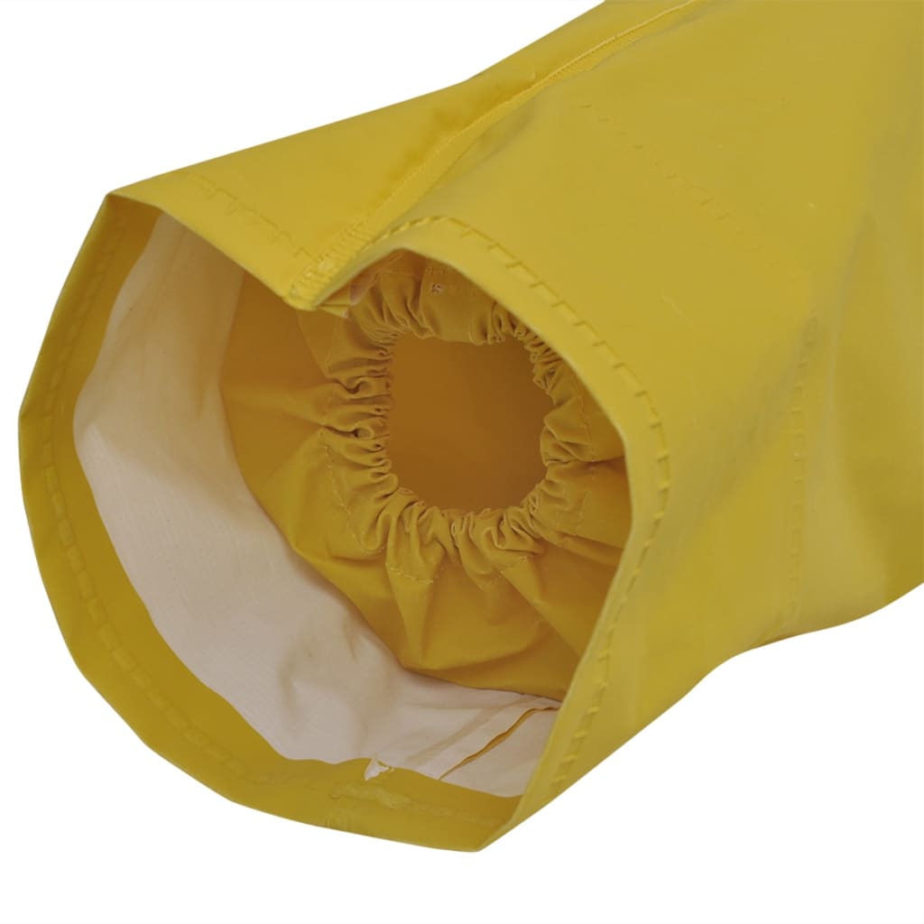 Lange regenjas waterbestendig zeer stevig met capuchon geel XXL is nu te koop bij PeponiXL, paradijselijk wonen!