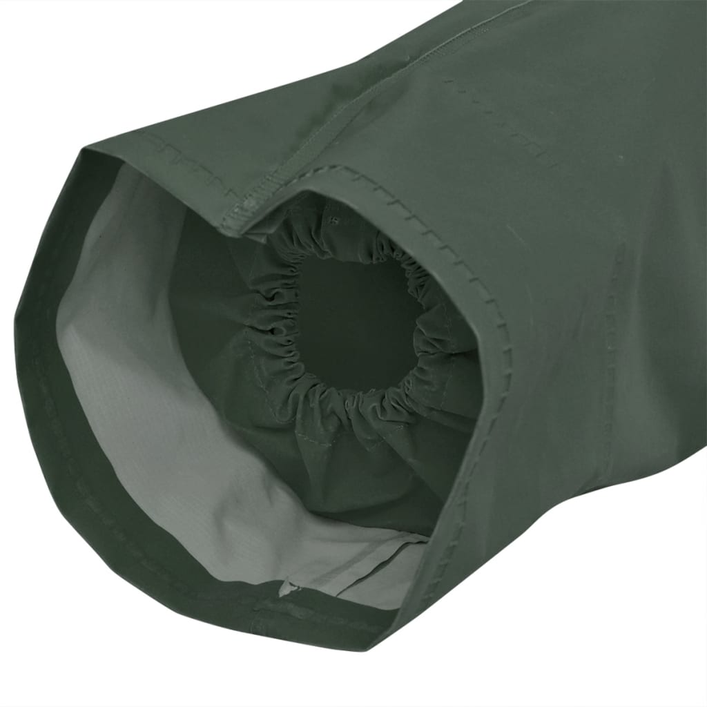 Lange regenjas waterbestendig zeer stevig met capuchon groen XL is nu te koop bij PeponiXL, paradijselijk wonen!
